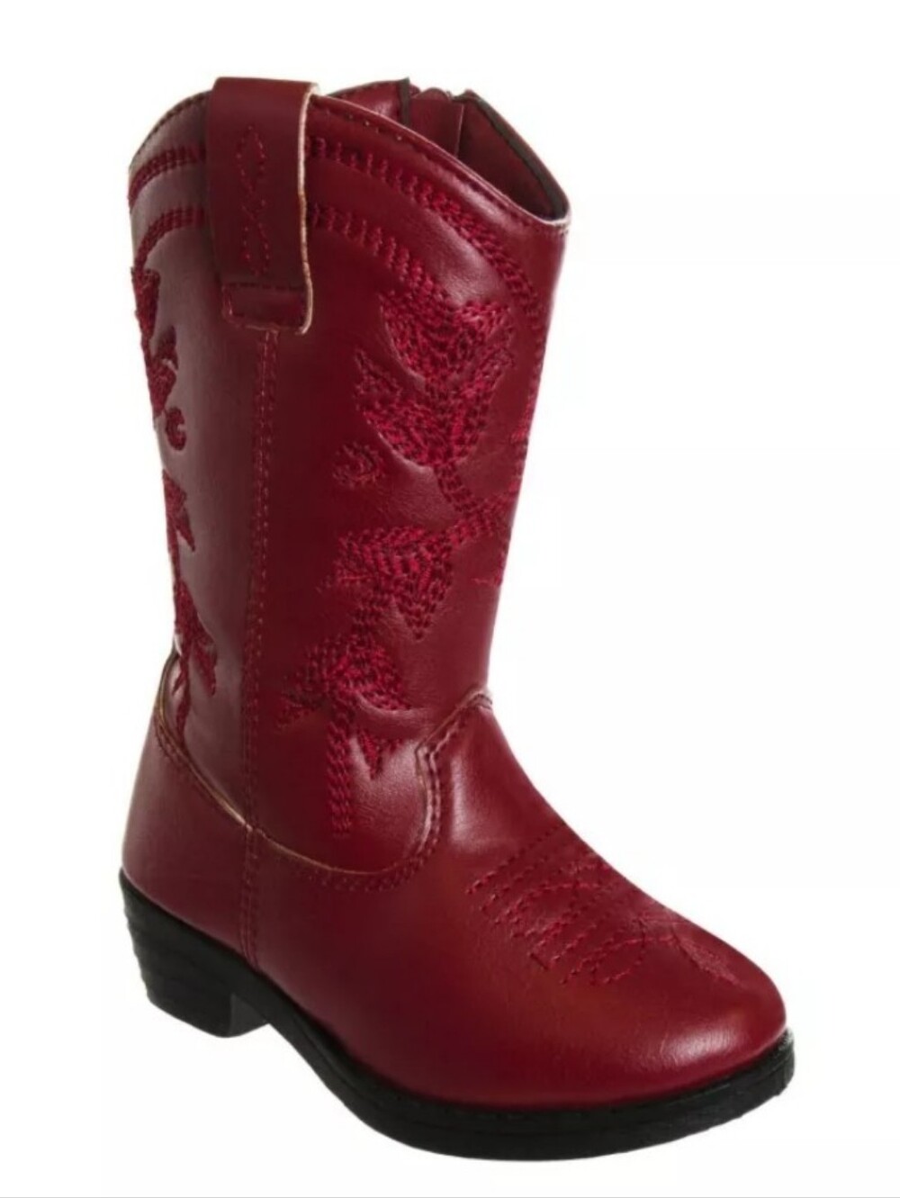 Kensie GirlGirls' Zip-up Boot with Heel Size 4
